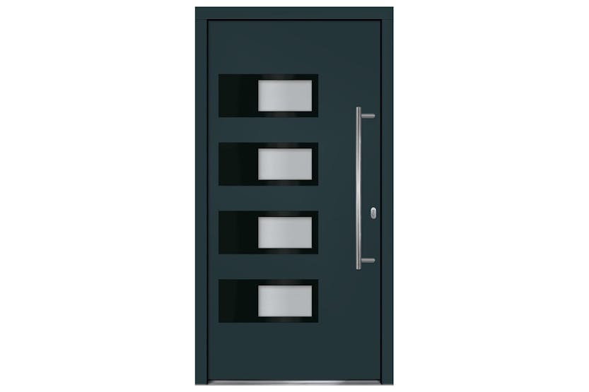 vidaXL 3157070 Front Door Anthracite 110x210cm Aluminium And Pvc vidaXL 3157070 Front Door Anthracite 110x210cm Aluminium And Pvc