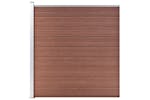 vidaXL 3053216 Wpc Fence Set 2 Square + 1 Slanted 446x186cm Brown vidaXL 3053216 Wpc Fence Set 2 Square + 1 Slanted 446x186cm Brown