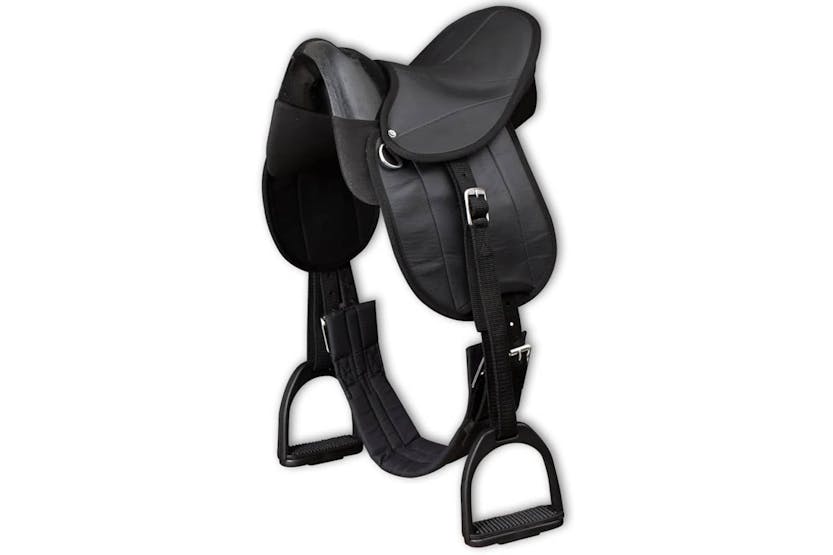 vidaXL 91179 Pony Saddle Set 10" Black vidaXL 91179 Pony Saddle Set 10" Black
