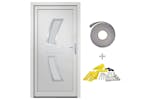 vidaXL 3187927 Front Door White 98x200cm Pvc vidaXL 3187927 Front Door White 98x200cm Pvc