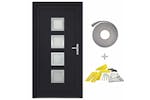 vidaXL 3187857 Front Door Anthracite 98x200cm Pvc vidaXL 3187857 Front Door Anthracite 98x200cm Pvc