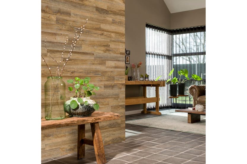 Wallart 442553 Wood Look Planks Reclaimed Oak Vintage Brown Wallart 442553 Wood Look Planks Reclaimed Oak Vintage Brown