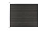 vidaXL Fence Panel Wpc 175x146cm Grey vidaXL Fence Panel Wpc 175x146cm Grey