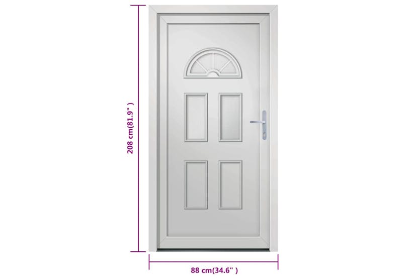 vidaXL 3187918 Front Door White 88x208cm Pvc vidaXL 3187918 Front Door White 88x208cm Pvc
