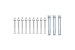 vidaXL 148989 Support Brackets For Fence Post 3 Pcs Galvanised Steel vidaXL 148989 Support Brackets For Fence Post 3 Pcs Galvanised Steel