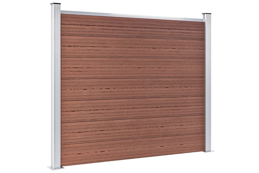 vidaXL 3070454 Fence Panel Set Wpc 872x146cm Brown vidaXL 3070454 Fence Panel Set Wpc 872x146cm Brown