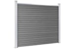 vidaXL 3070456 Fence Panel Set Wpc 526x146cm Grey vidaXL 3070456 Fence Panel Set Wpc 526x146cm Grey