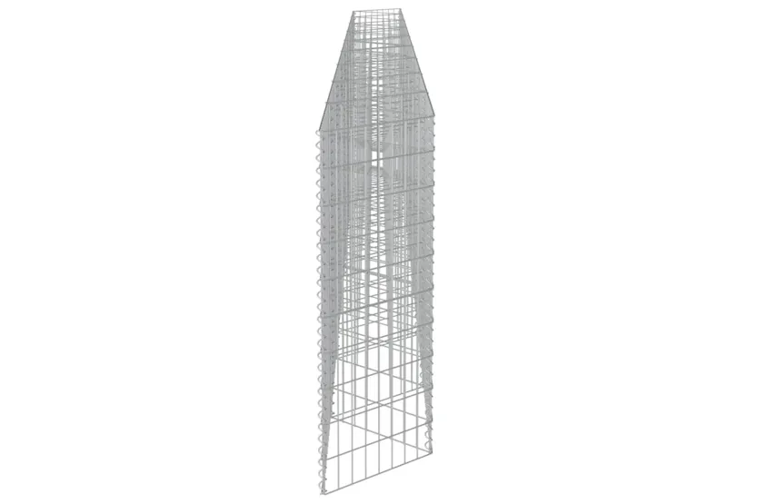 vidaXL 143573 Gabion Wall Galvanised Steel 630x30x100cm vidaXL 143573 Gabion Wall Galvanised Steel 630x30x100cm