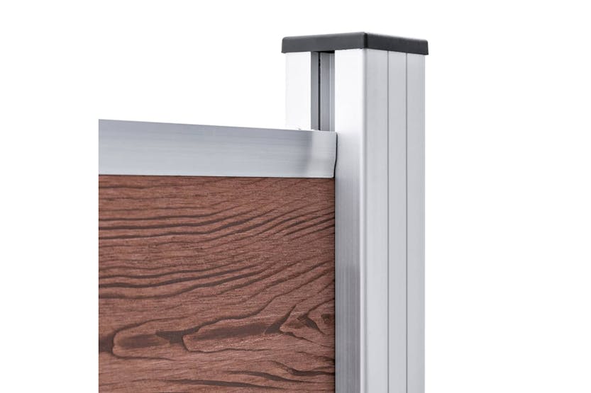 vidaXL 148980 Fence Panel Wpc 180x146cm Brown vidaXL 148980 Fence Panel Wpc 180x146cm Brown