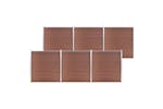 vidaXL 3053211 Garden Fence Wpc 1045x186cm Brown vidaXL 3053211 Garden Fence Wpc 1045x186cm Brown
