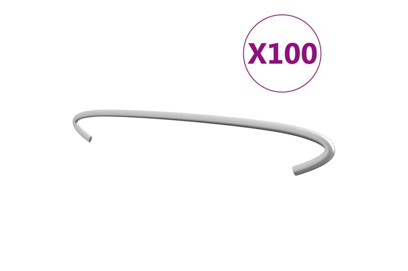 vidaXL 145622 Gabion Hooks 100 Pcs Galvanised Steel 30cm vidaXL 145622 Gabion Hooks 100 Pcs Galvanised Steel 30cm