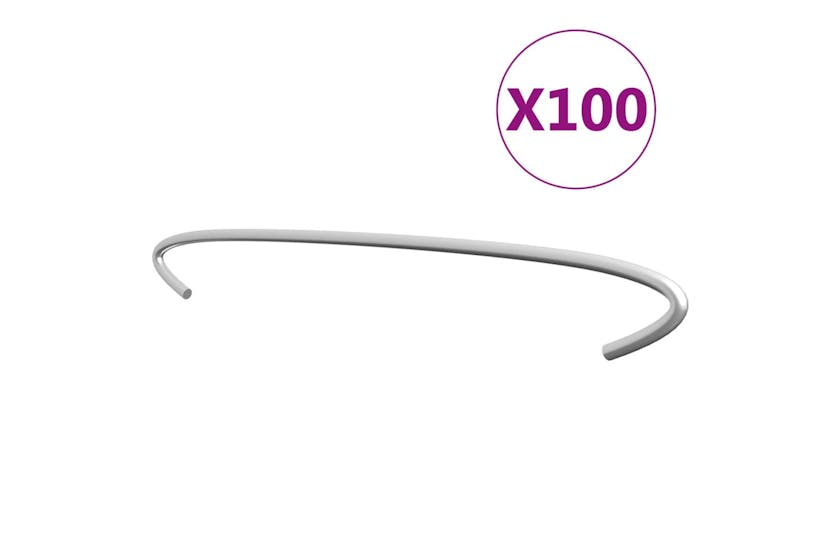 vidaXL 145626 Gabion Hooks 100 Pcs Galvanised Steel 50cm vidaXL 145626 Gabion Hooks 100 Pcs Galvanised Steel 50cm