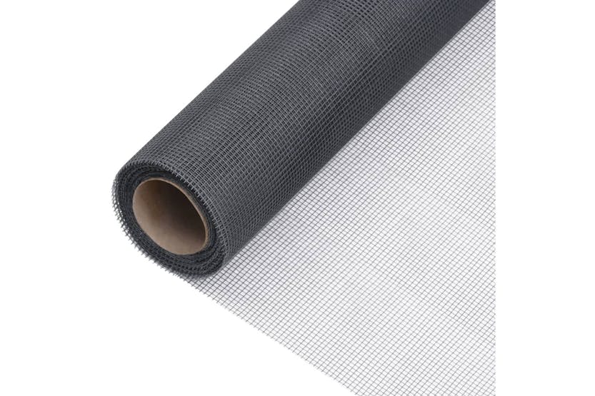 vidaXL 150866 Mesh Screen Fiberglass 60x1000cm Grey vidaXL 150866 Mesh Screen Fiberglass 60x1000cm Grey
