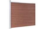 vidaXL 3070454 Fence Panel Set Wpc 872x146cm Brown vidaXL 3070454 Fence Panel Set Wpc 872x146cm Brown