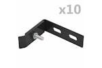 vidaXL 144501 Wall Corner Connector 10 Sets Anthracite vidaXL 144501 Wall Corner Connector 10 Sets Anthracite