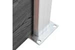 vidaXL 3070449 Fence Panel Set Wpc 699x105cm Black vidaXL 3070449 Fence Panel Set Wpc 699x105cm Black