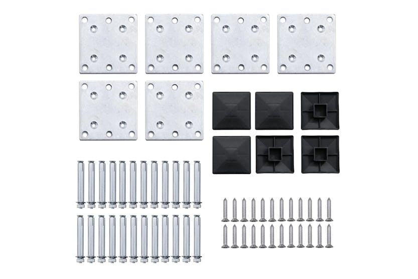 vidaXL 3070454 Fence Panel Set Wpc 872x146cm Brown vidaXL 3070454 Fence Panel Set Wpc 872x146cm Brown