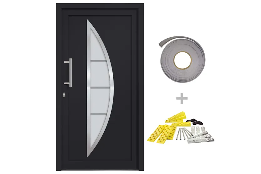 vidaXL 279213 Front Door Anthracite 98x200cm vidaXL 279213 Front Door Anthracite 98x200cm