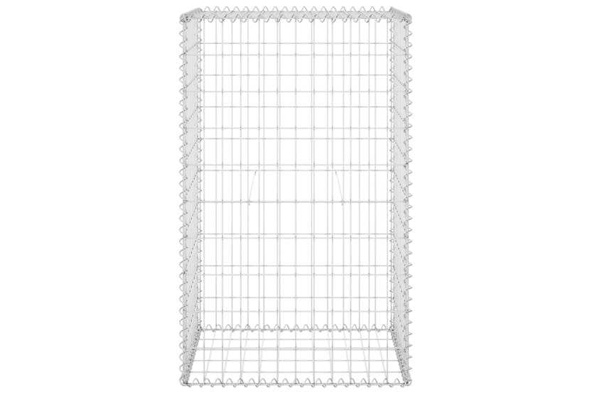 vidaXL 147812 Gabion Wall With Covers Galvanised Steel 60x50x100cm vidaXL 147812 Gabion Wall With Covers Galvanised Steel 60x50x100cm