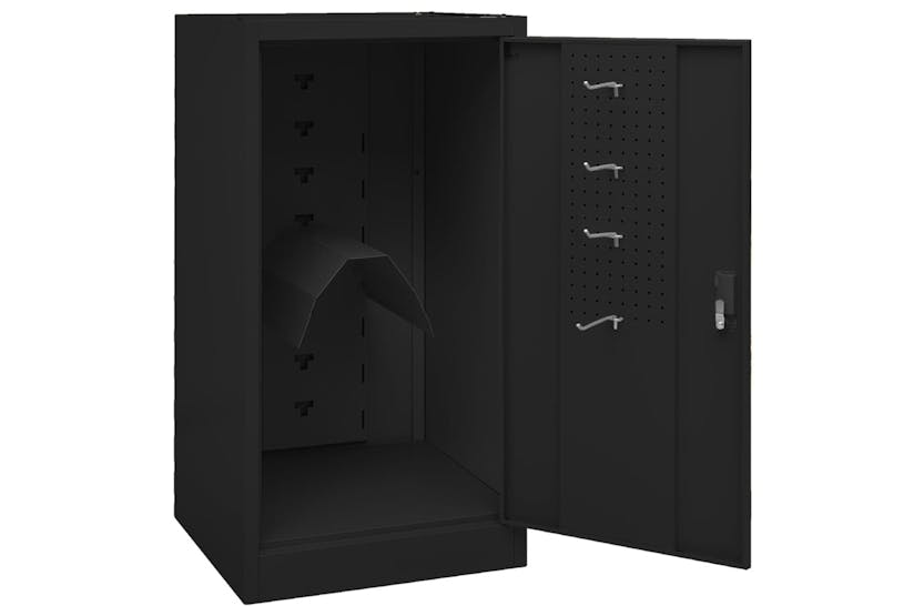 vidaXL 339605 Saddle Cabinet Black 53x53x105cm Steel vidaXL 339605 Saddle Cabinet Black 53x53x105cm Steel