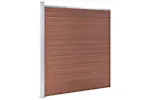 vidaXL 49068 Garden Fence Wpc 175x186cm Brown vidaXL 49068 Garden Fence Wpc 175x186cm Brown