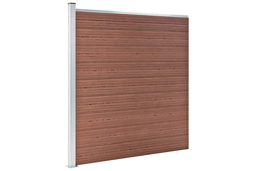 vidaXL 49068 Garden Fence Wpc 175x186cm Brown vidaXL 49068 Garden Fence Wpc 175x186cm Brown
