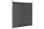 vidaXL 3070430 Fence Panel Set Wpc 526x186cm Black vidaXL 3070430 Fence Panel Set Wpc 526x186cm Black