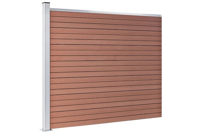 vidaXL 148981 Fence Panel Wpc 175x146cm Brown vidaXL 148981 Fence Panel Wpc 175x146cm Brown