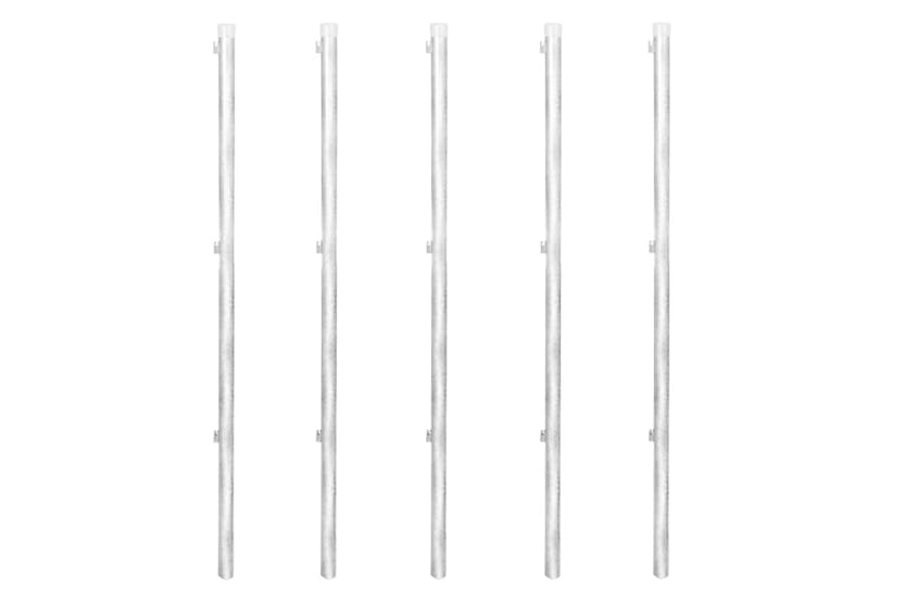 vidaXL 141505 Chain Link Fence With Posts Spike Galvanised Steel 15x1.5 M vidaXL 141505 Chain Link Fence With Posts Spike Galvanised Steel 15x1.5 M