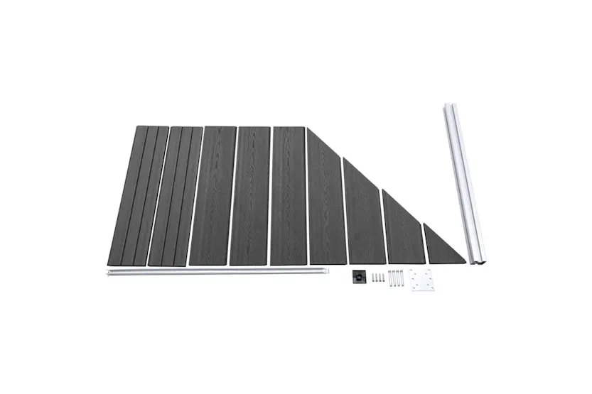 vidaXL 3070438 Fence Panel Set Wpc 446x vidaXL 3070438 Fence Panel Set Wpc 446x