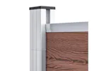 vidaXL 49068 Garden Fence Wpc 175x186cm Brown vidaXL 49068 Garden Fence Wpc 175x186cm Brown