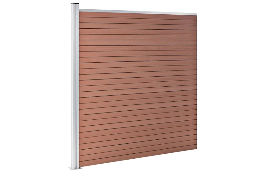 vidaXL 49068 Garden Fence Wpc 175x186cm Brown vidaXL 49068 Garden Fence Wpc 175x186cm Brown