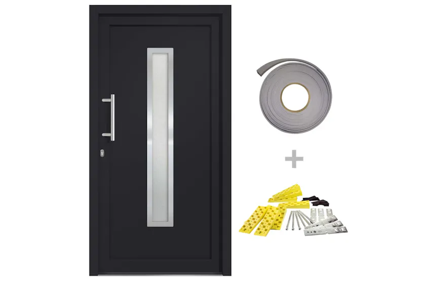 vidaXL 279238 Front Door Anthracite 98x208cm vidaXL 279238 Front Door Anthracite 98x208cm