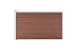 vidaXL 49074 Garden Fence Wpc 175x105cm Brown vidaXL 49074 Garden Fence Wpc 175x105cm Brown