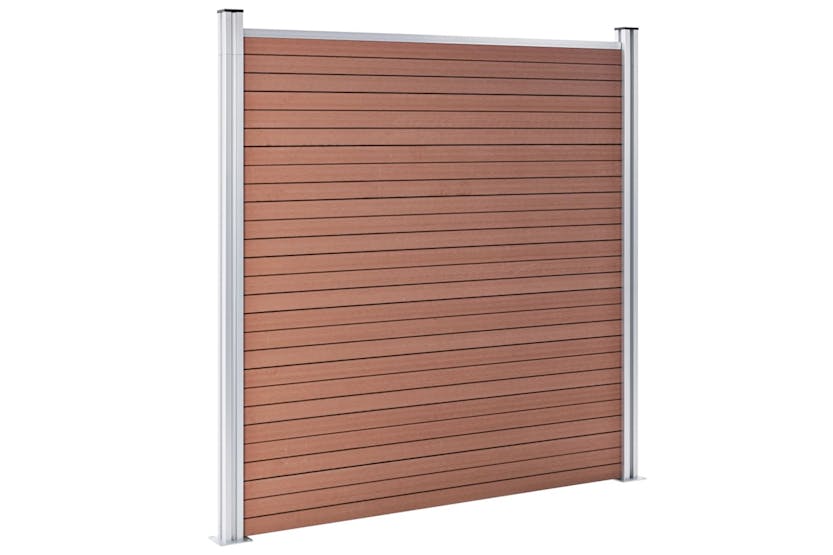 vidaXL 3053214 Garden Fence Wpc 1564x186cm Brown vidaXL 3053214 Garden Fence Wpc 1564x186cm Brown