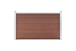 vidaXL Garden Fence Wpc 180x105cm Brown vidaXL Garden Fence Wpc 180x105cm Brown