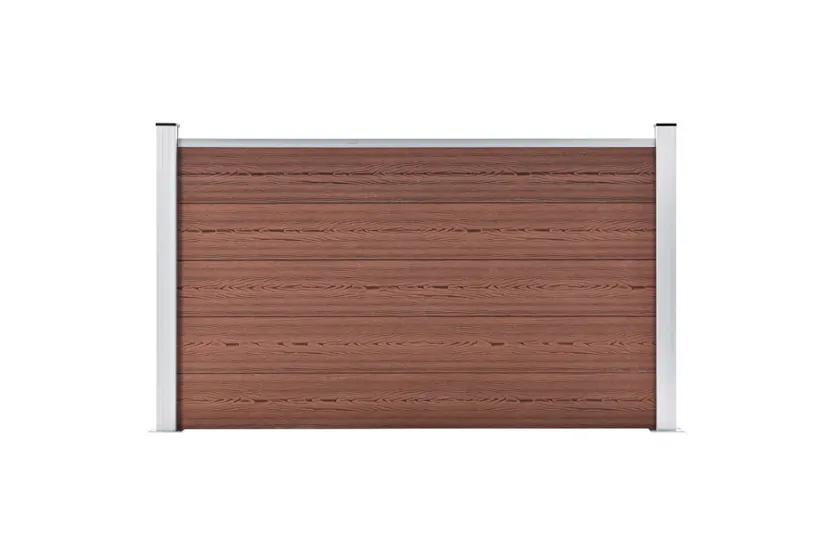 vidaXL Garden Fence Wpc 180x105cm Brown vidaXL Garden Fence Wpc 180x105cm Brown