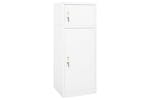 vidaXL 339599 Saddle Cabinet White 53x53x140cm Steel vidaXL 339599 Saddle Cabinet White 53x53x140cm Steel