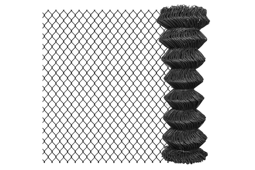 vidaXL 142430 Chain Link Fence Steel 25x1.25 M Grey vidaXL 142430 Chain Link Fence Steel 25x1.25 M Grey