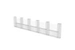 vidaXL 142547 Gabion Basket U-shape Galvanised Steel 570x20x100cm vidaXL 142547 Gabion Basket U-shape Galvanised Steel 570x20x100cm