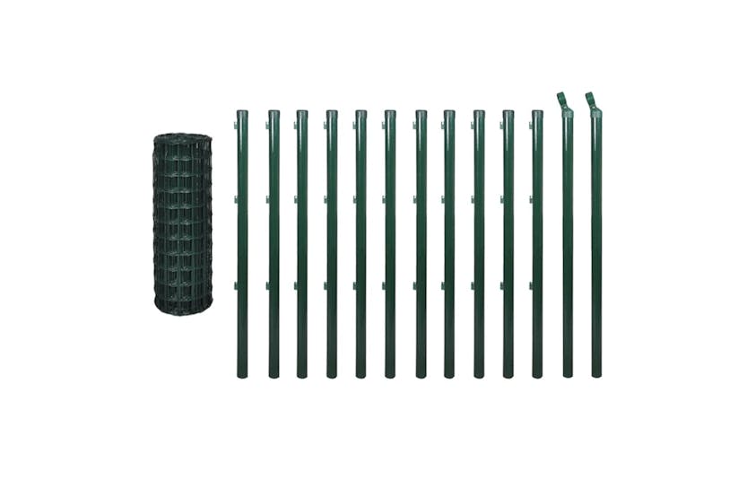 vidaXL 140571 Euro Fence Steel 25x1.5 M Green vidaXL 140571 Euro Fence Steel 25x1.5 M Green