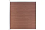 vidaXL 49068 Garden Fence Wpc 175x186cm Brown vidaXL 49068 Garden Fence Wpc 175x186cm Brown