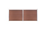vidaXL 3070451 Fence Panel Set Wpc 353x146cm Brown vidaXL 3070451 Fence Panel Set Wpc 353x146cm Brown