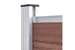 vidaXL 3053214 Garden Fence Wpc 1564x186cm Brown vidaXL 3053214 Garden Fence Wpc 1564x186cm Brown