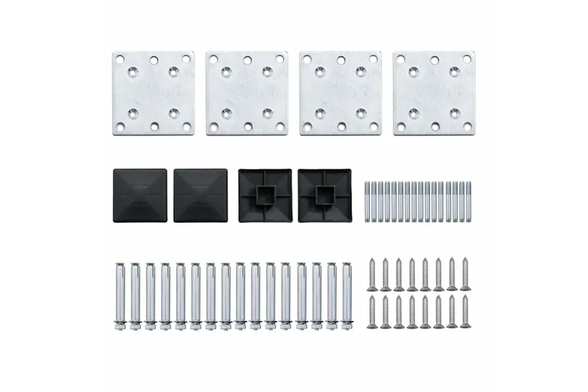 vidaXL 3070438 Fence Panel Set Wpc 446x vidaXL 3070438 Fence Panel Set Wpc 446x