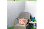 Nature 428518 Double Sided Garden Screen Pvc 1.5x3m White Nature 428518 Double Sided Garden Screen Pvc 1.5x3m White