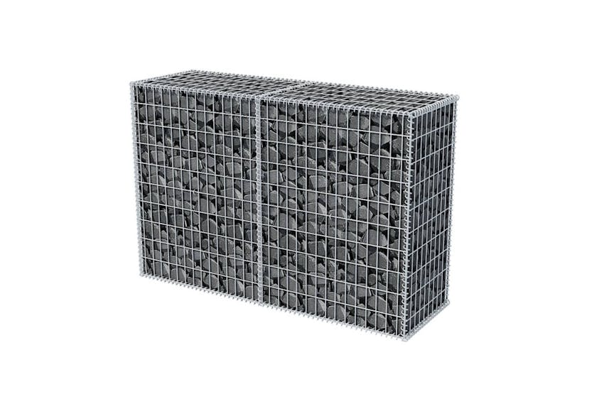 vidaXL 142551 Gabion Basket Galvanised Steel 150x50x100cm vidaXL 142551 Gabion Basket Galvanised Steel 150x50x100cm
