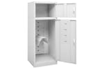 vidaXL 339600 Saddle Cabinet Light Grey 53x53x140cm Steel vidaXL 339600 Saddle Cabinet Light Grey 53x53x140cm Steel
