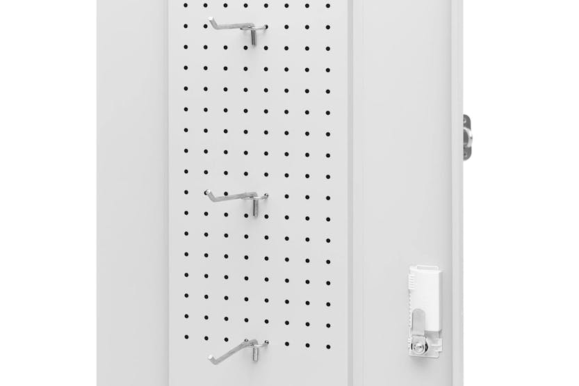 vidaXL 339600 Saddle Cabinet Light Grey 53x53x140cm Steel vidaXL 339600 Saddle Cabinet Light Grey 53x53x140cm Steel