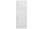 vidaXL 339600 Saddle Cabinet Light Grey 53x53x140cm Steel vidaXL 339600 Saddle Cabinet Light Grey 53x53x140cm Steel
